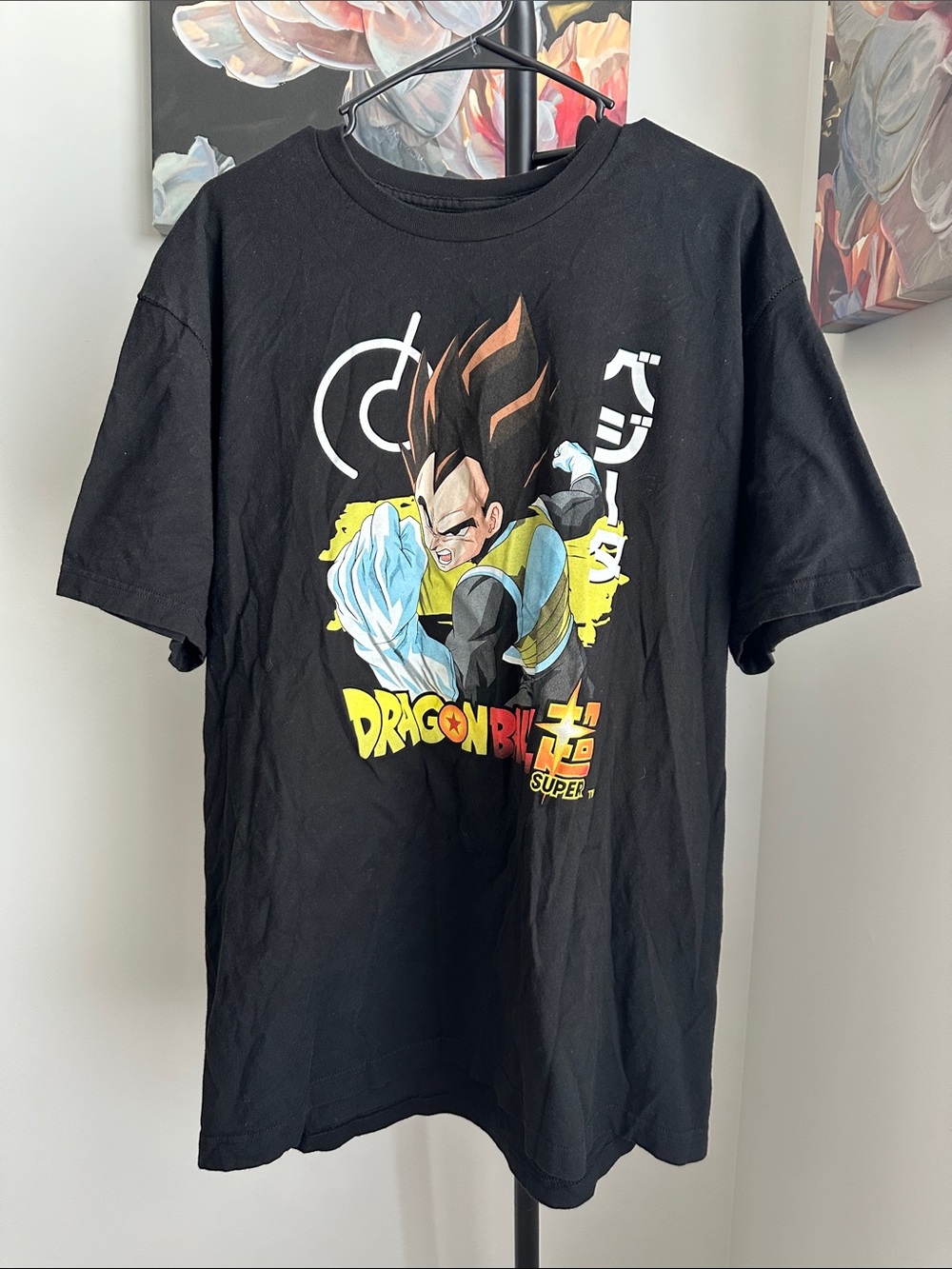Dragon Ball Z Vegeta Graphic Tee - Black